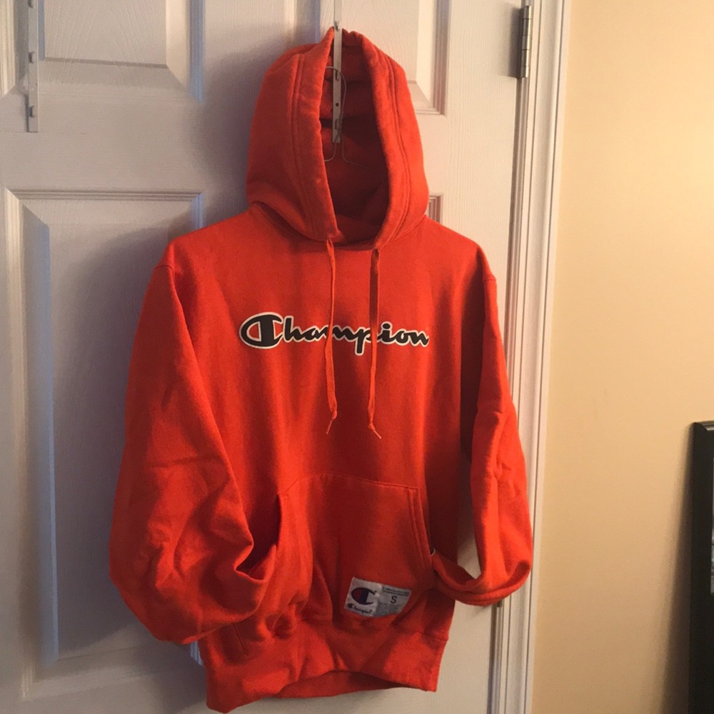 Orange Champion Hoodie